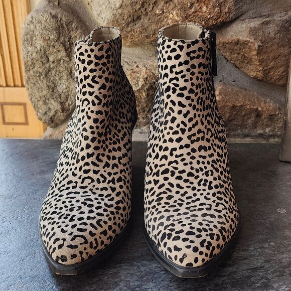 1. State Leopard Print Kipp Wedge Booties Size 9M - Picture 7 of 15